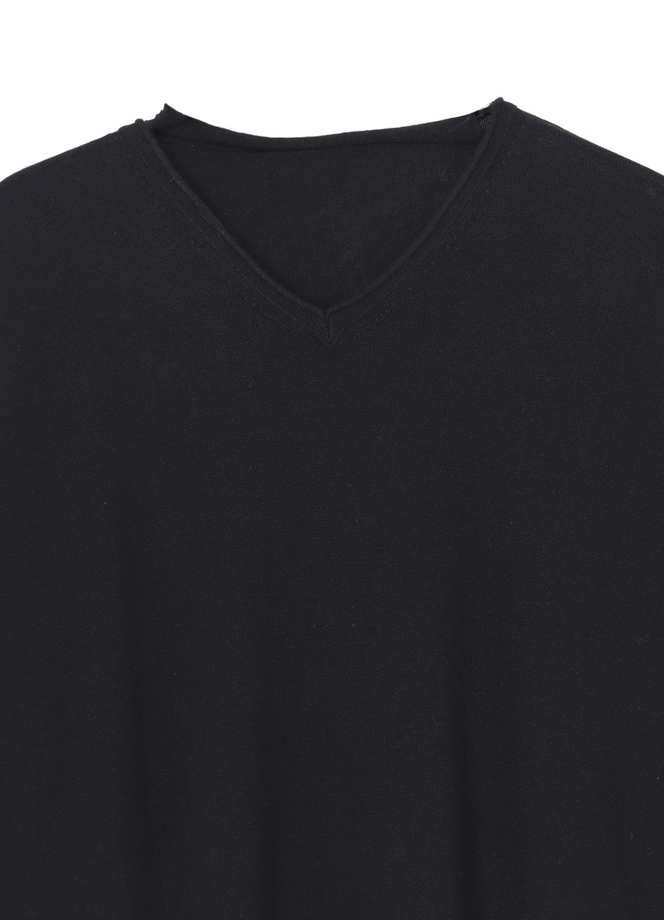 Ry/C TWISTED V NECK OVER SIZED PULLOVER KNIT