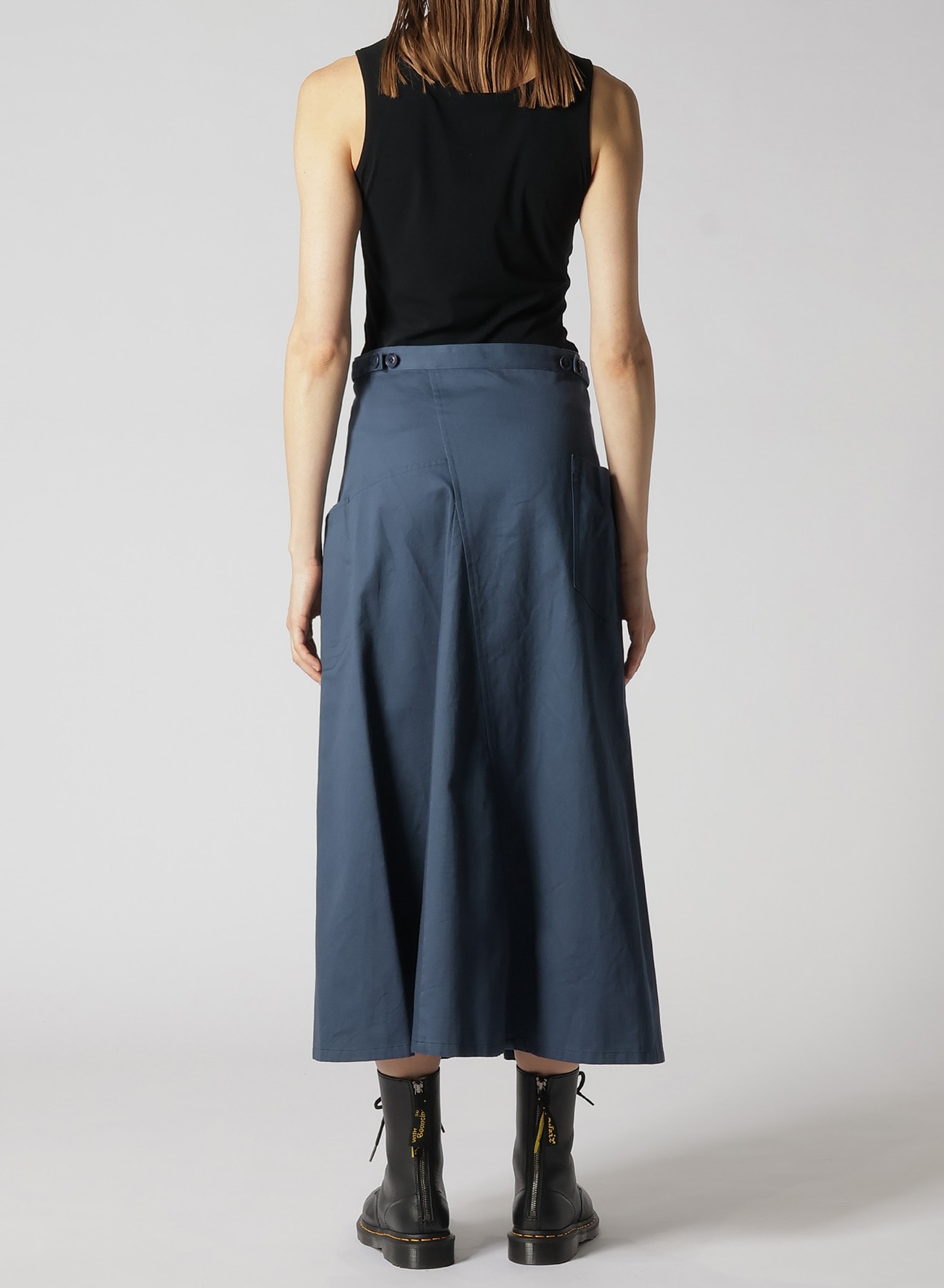 [Y's BORN PRODUCT] COTTON TWILL FLARE GUSSET FLARE SKIRT