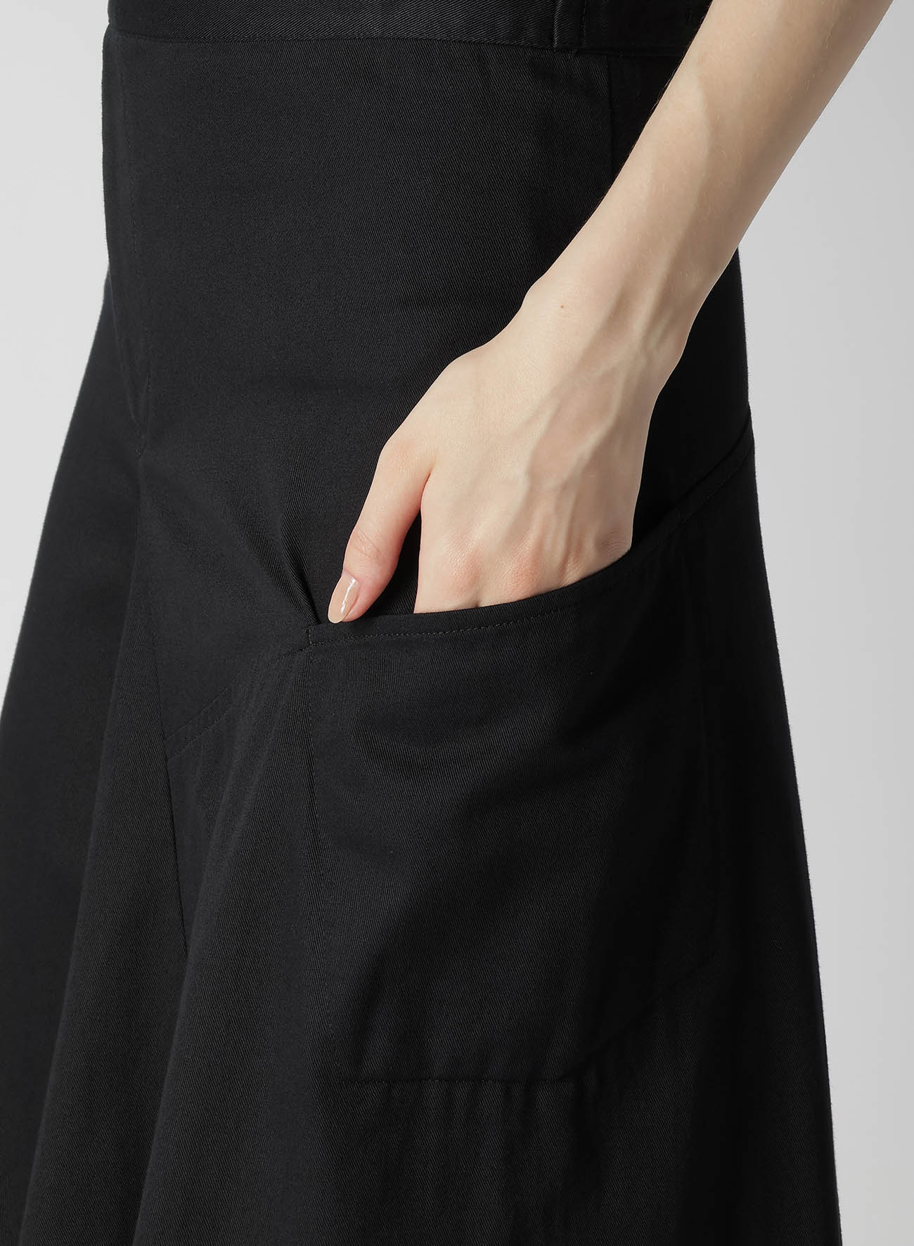 [Y's BORN PRODUCT] COTTON TWILL FLARE GUSSET FLARE SKIRT