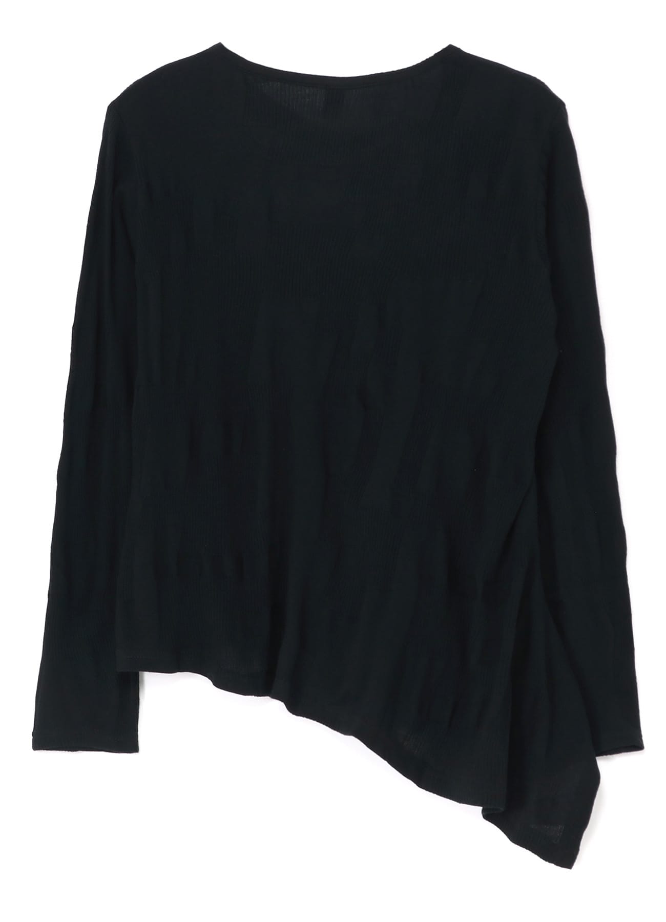 RIBBED BLOCK LINKS FRONT DRAPE T