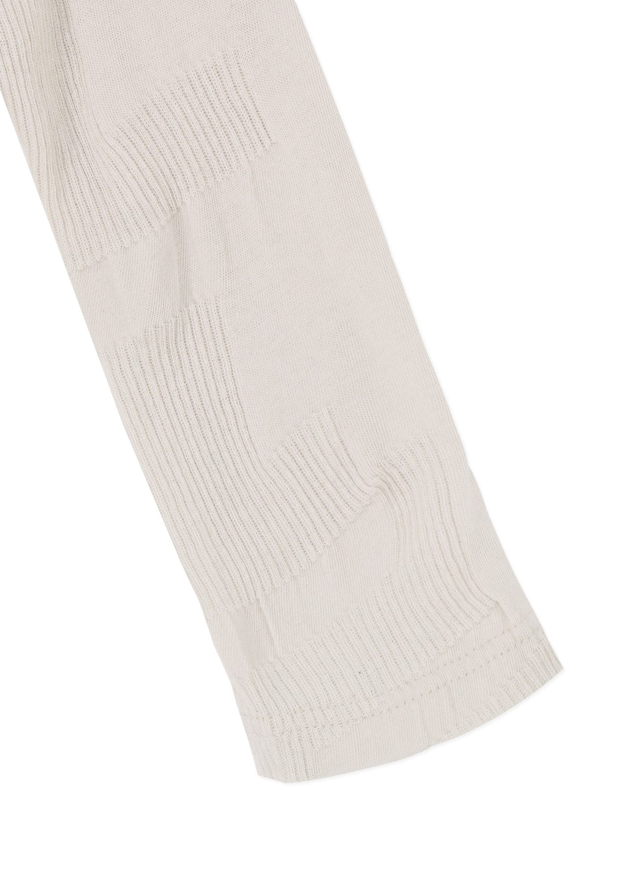 RIBBED BLOCK LINKS FOUR BUTTON CARDIGAN