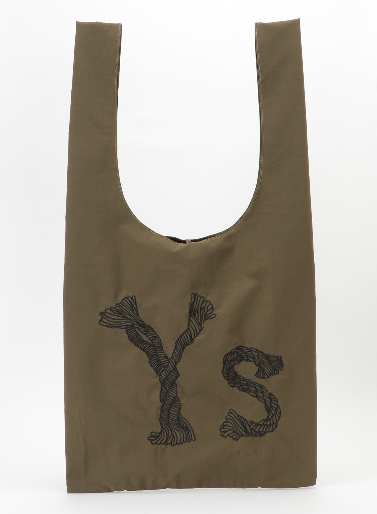 Y's EMBROIDERY TAFFETA PACKABLE TOTE BAG