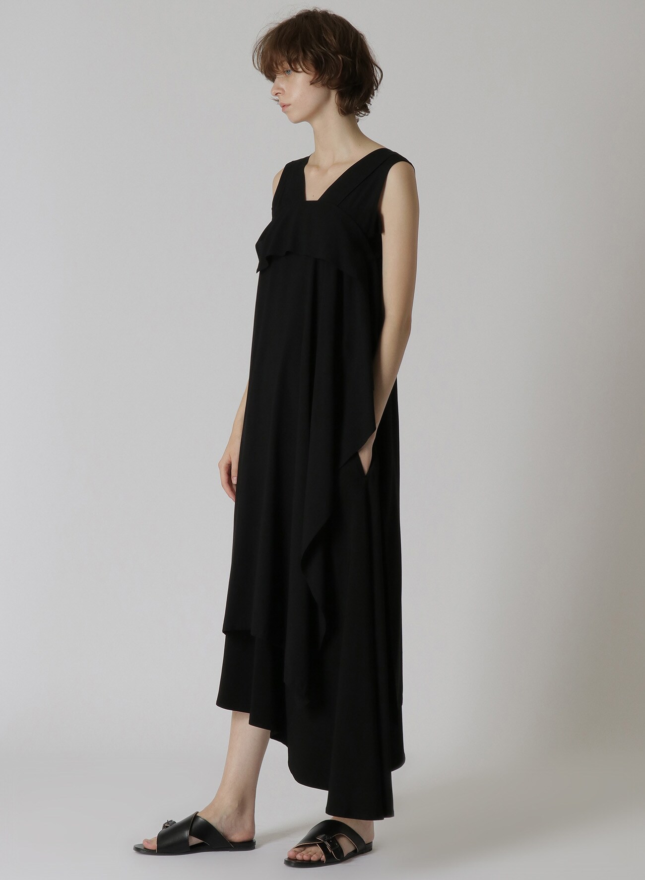 60/- RAYON LAWN WRAP DRESS(XS Black): Vintage 1.1｜THE SHOP YOHJI ...