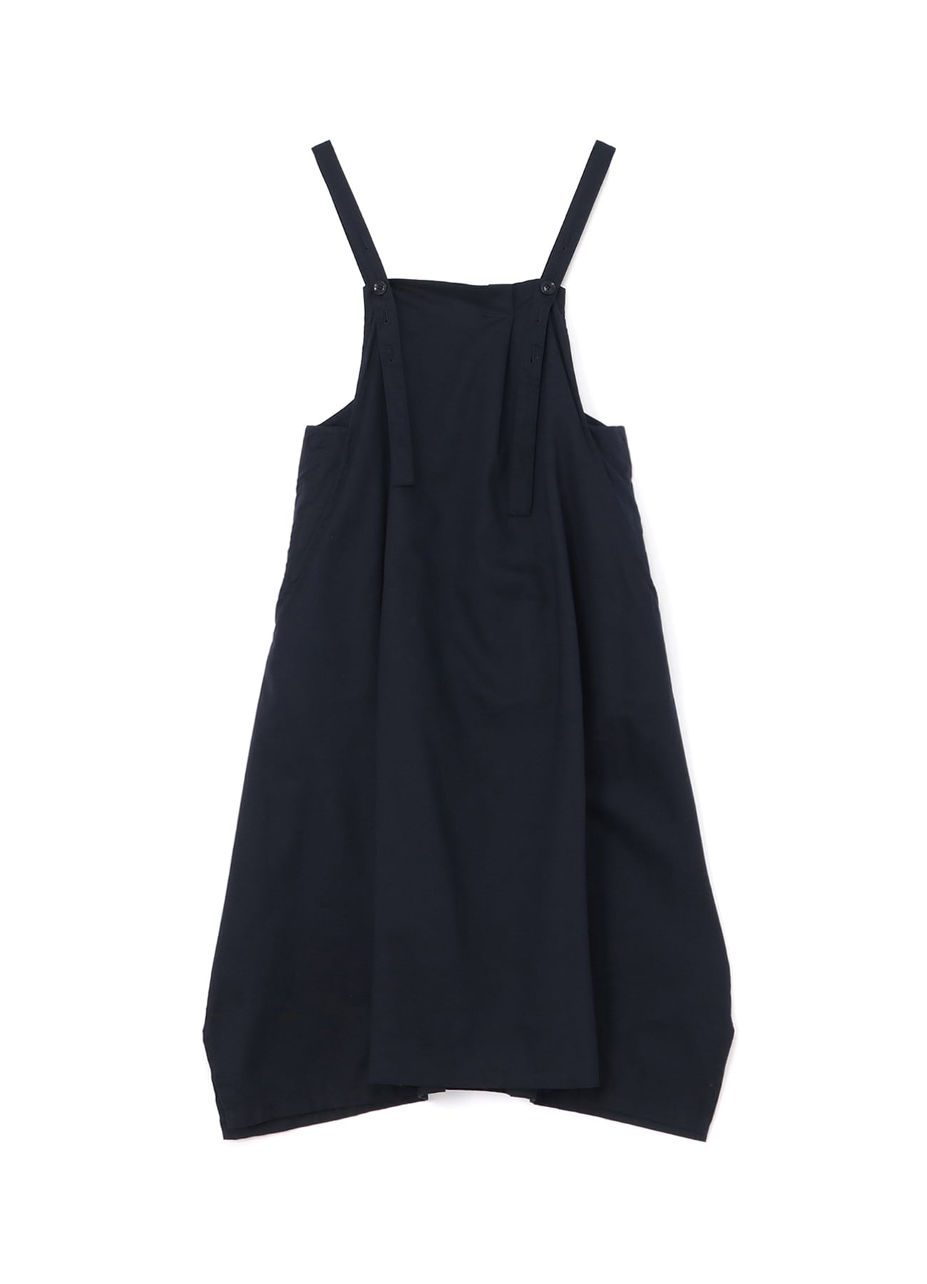 [Y's BORN PRODUCT]COTTON THIN TWILL FRONT TUCK SHOULDER STRAP DRESS
