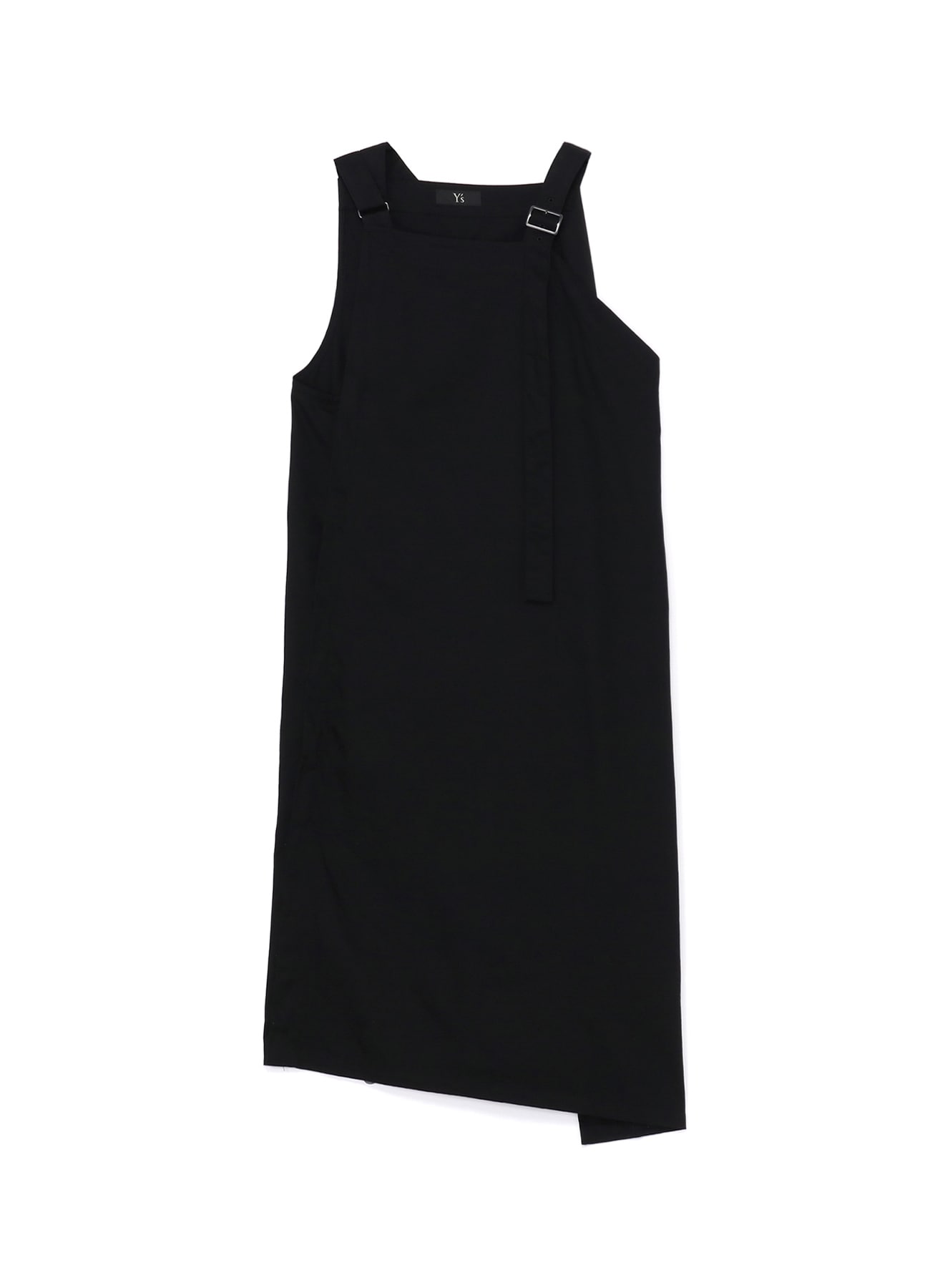 Y's BORN PRODUCT]COTTON TWILL SHOULDER STRAP STRAIGHT DRESS(XS 