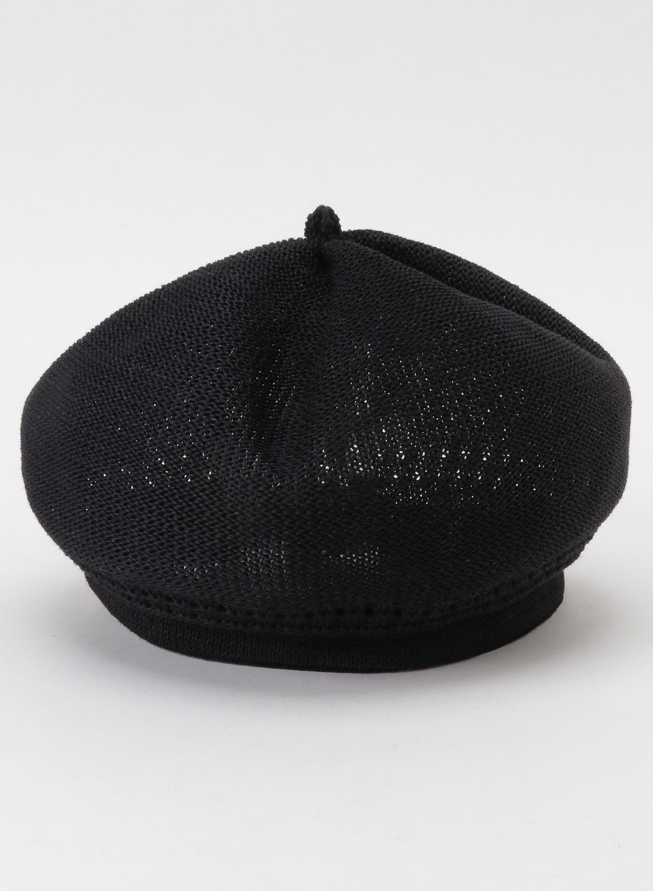 COTTON OPEN WORK KNITTED BERET