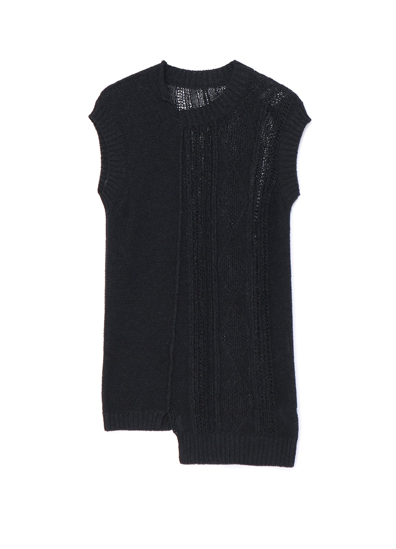 OPEN-WEAVE CABLE-KNIT PULLOVER(S Grey): Vintage｜Special Price