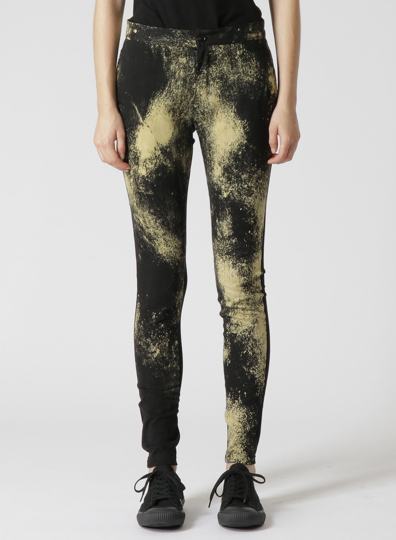 COLORED DISCHARGE LEGGINGS PANTS