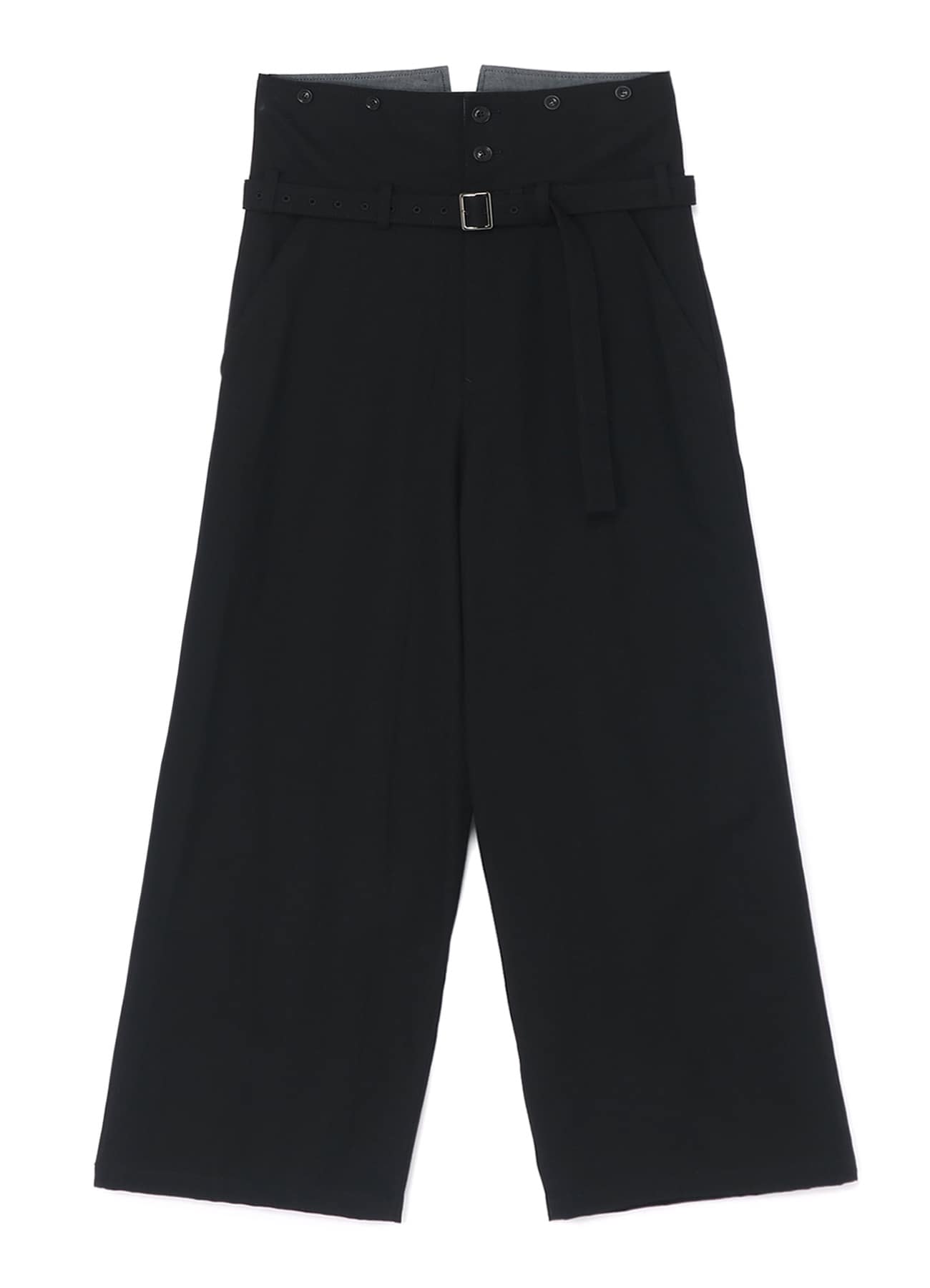 MULTI STRIPED DOBBY CHINO BELTED HIGH WAIST PANTS