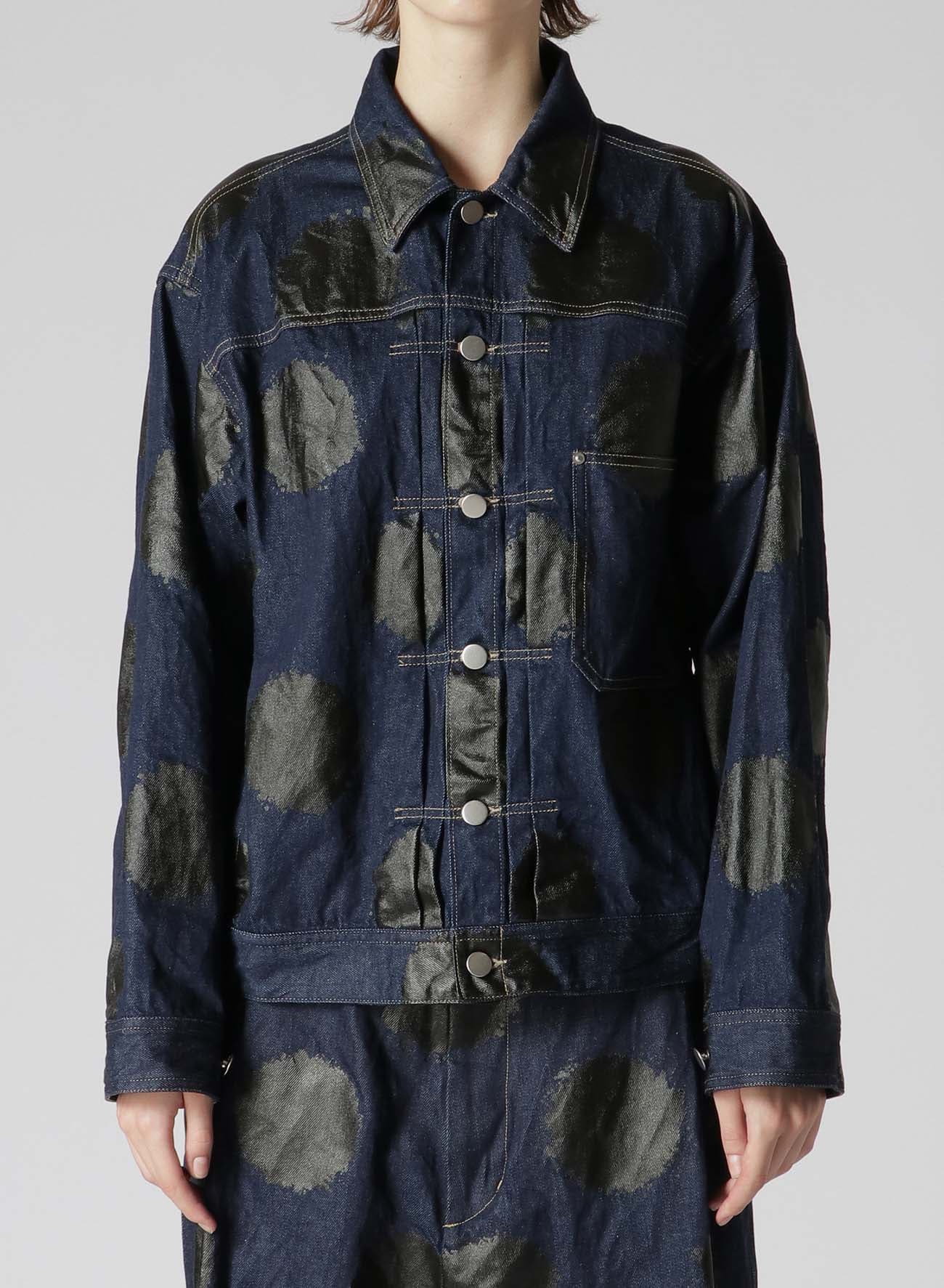 PRINTED INDIGO DENIM JACKET(S Indigo): Vintage 1.1｜THE SHOP YOHJI 