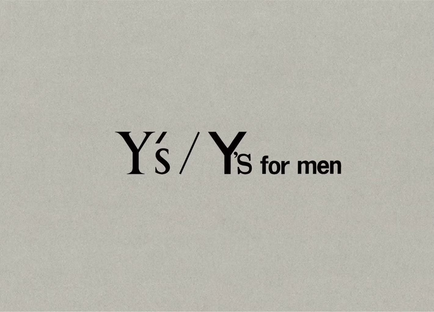 Y’s / Y’s for men 2025SS Pop-up store 松坂屋名古屋店